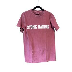 Comfort Colors Boys' Stone Harbor Regular Fit T-Shirt Short Sleeve Washed Red S